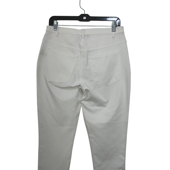 Karl Lagerfeld Paris Womens Slim Fit 3 Buttons High-Waisted White Pants Size 8 - Picture 8 of 12